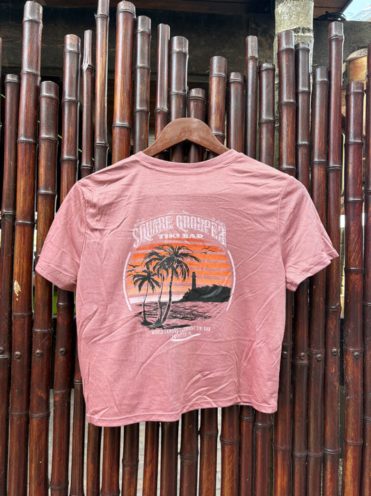 Gradient Palm Crop Tee