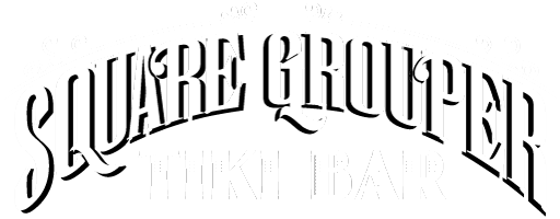 Square Grouper Tiki Bar Inverse logo