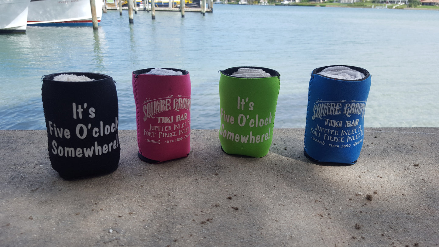 Square Grouper Beer Can Coozies