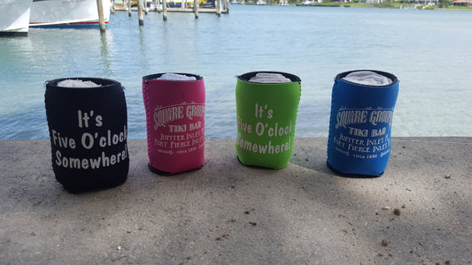 Square Grouper Beer Can Coozies